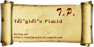 Téglás Placid névjegykártya